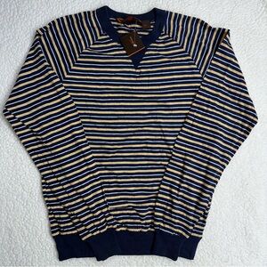 Vintage NWT Yves Saint Laurent 
Sportswear Striped Long Sleeve Shirt
